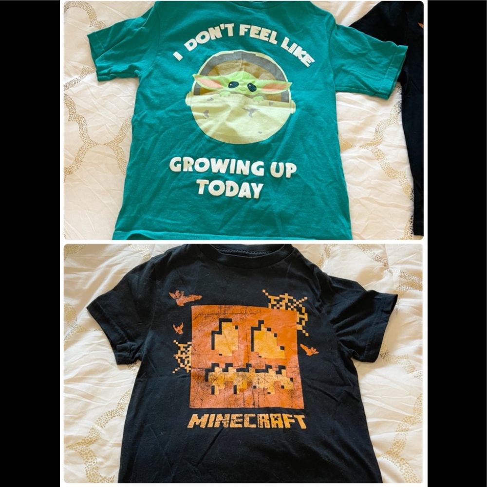 Bundle Minecraft baby yoda boy small